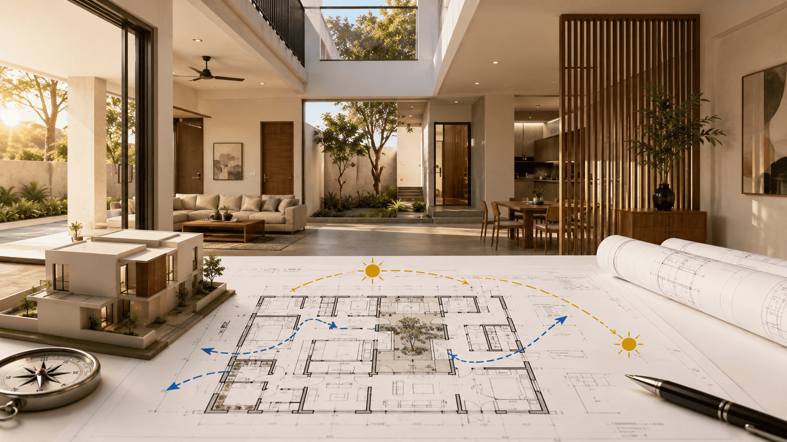 Vastu Compliance & Technical Consultation space planning by Mauli Design & Constructions